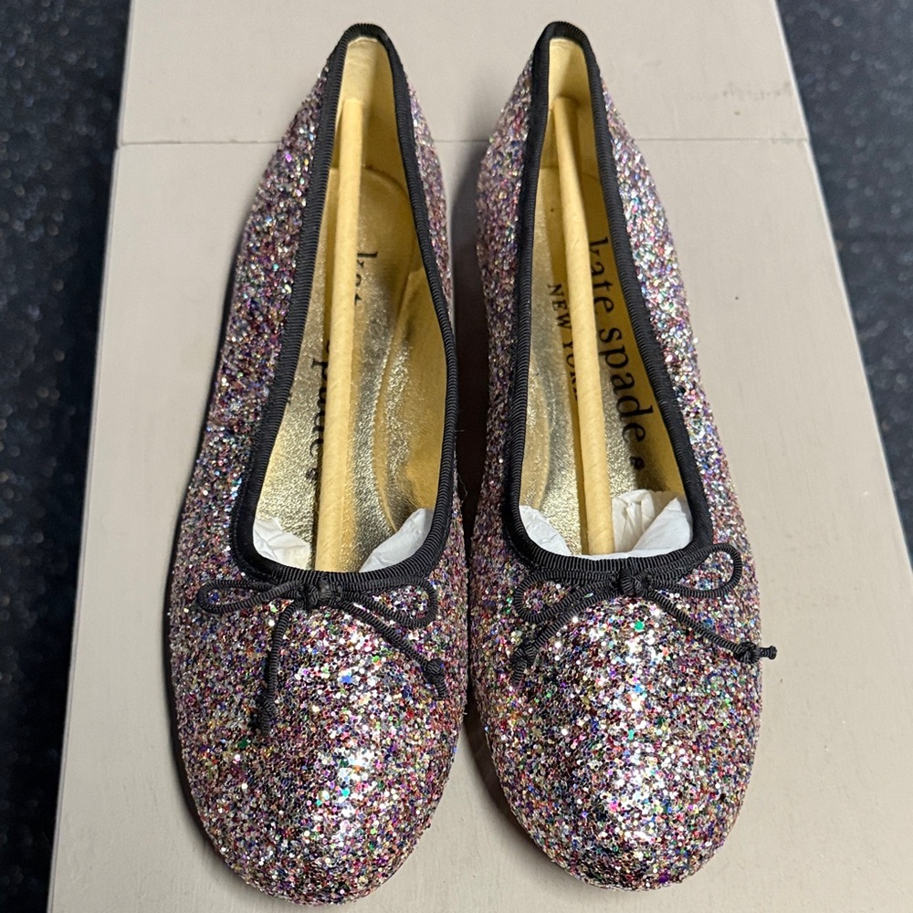 Kate Spade Sparkling Glitter Loafers